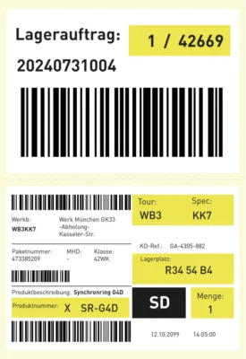 Combinaison d’étiquettes pour la gestion des retours