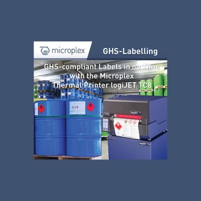 Microplex logiJET TC8 for GHS compliant Labels
