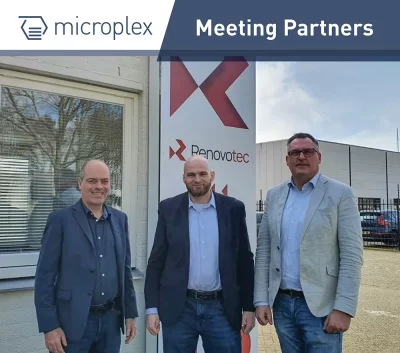 Matt Dyson, Gero Decker from Microplex and Niels van Amerongen from Renovotec Netherlands