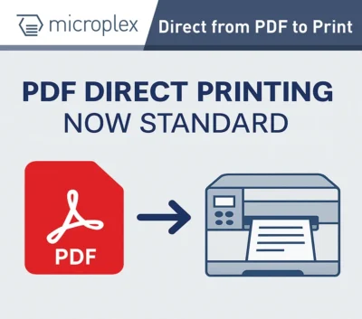 PDF Direct Printing Now Standard!