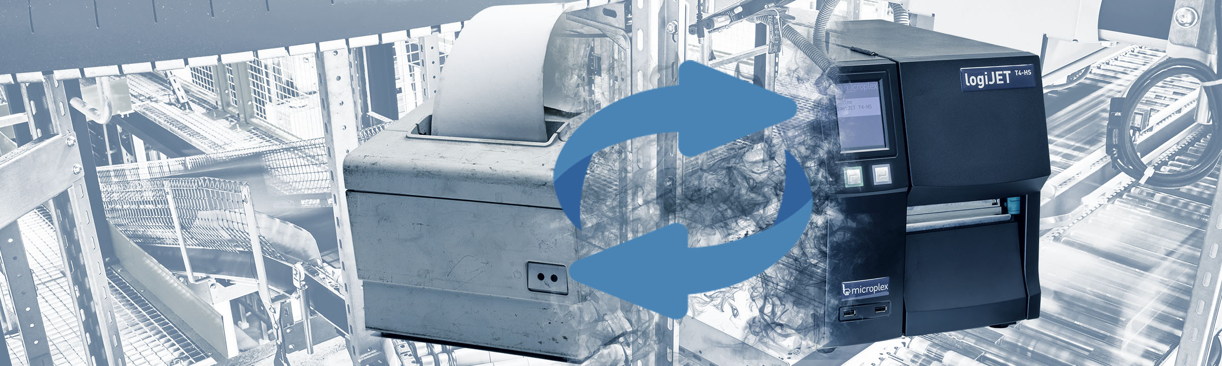 Replacement with Microplex-Druckern