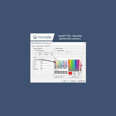 Thumb-logiJET TC8 – Nouvelle gestion des couleurs